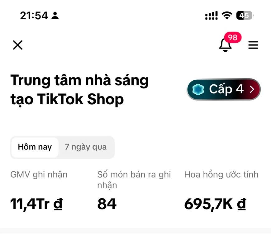 Kết quả bán hàng của học viên trong nhóm K1 K2 K3