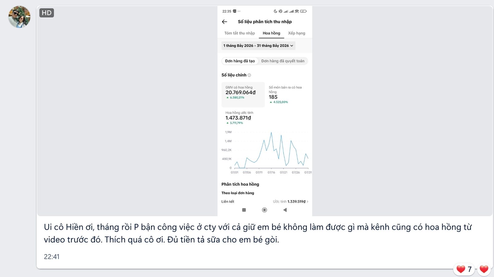 Kết quả bán hàng mới nhất của học viên