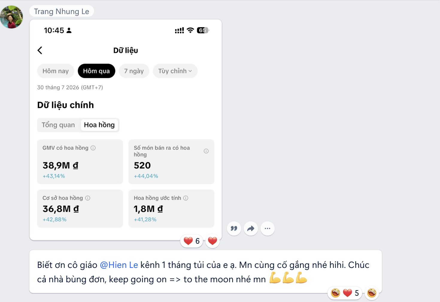 Kết quả video TikTok của học viên K1 K2 K3